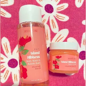 🛍️The Spathecary 2 in 1 Island Hibiscus 🌺 Body Wash& Body Scrub🔥